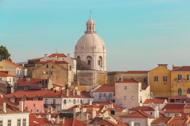 Alfama görünümünü sabah ışık, Lisbon, Portekiz