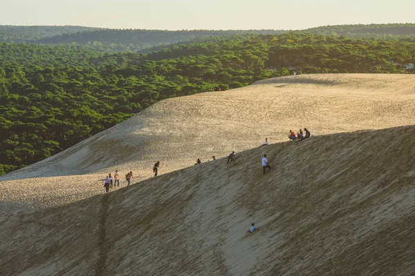 View Dune Pilat Tallest Sand Dune Europe Teste Buch Arcachon — Stock Photo, Image