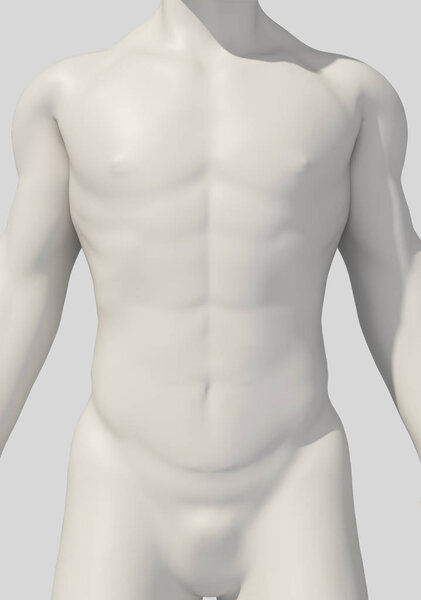 3D иллюстрация белого человеческого тела
.