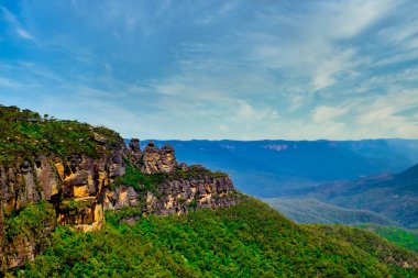 Wonderful three's sister cliff from Echo Point at Blue Mountain 