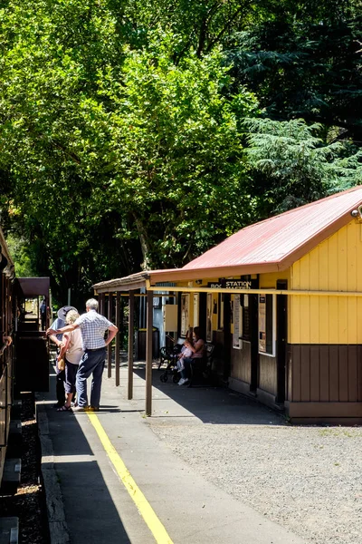 Melbourne Australie Janvier 2020 Célèbre Quai Gare Vapeur Touristique Puffing — Photo