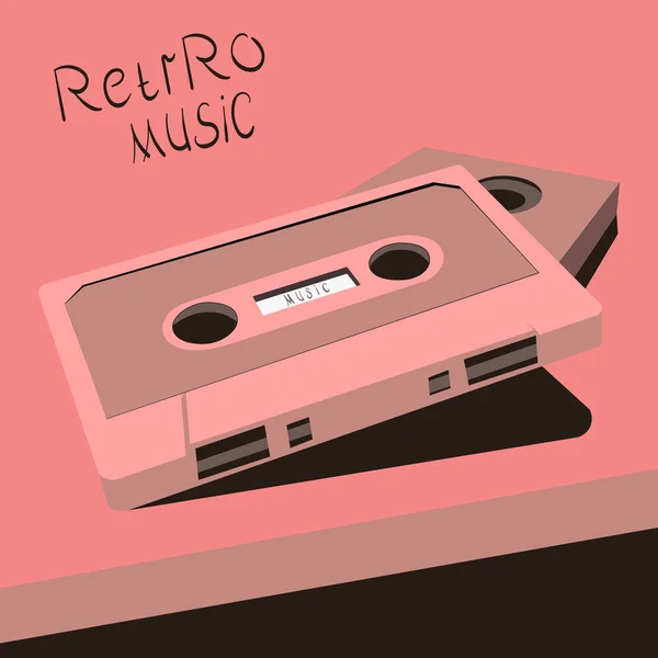 Illustratie Toont Een Audio Cassette Pop Art Stijl — Stockfoto