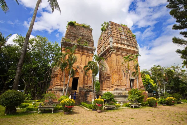 Quy Nhon Vietnam Januari 2020 Twin Towers Het Centrum Van — Stockfoto