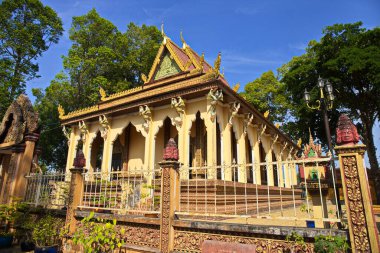 AN GIANG, VIETNAM - FEB. 8, 2016: Pagoda in Cham styled architecture. This style is typical for the Cham culture in Southern Vietnam. 