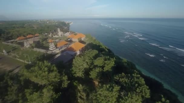 Aerial view on beach and ocean in Bali Indonesia 7 — Stockvideo