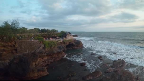 Vue aérienne sur la plage et l'océan à Bali Indonésie 35 — Video