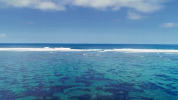 Aerial view on beach and ocean in Bali Indonesia 76 — 图库视频影像