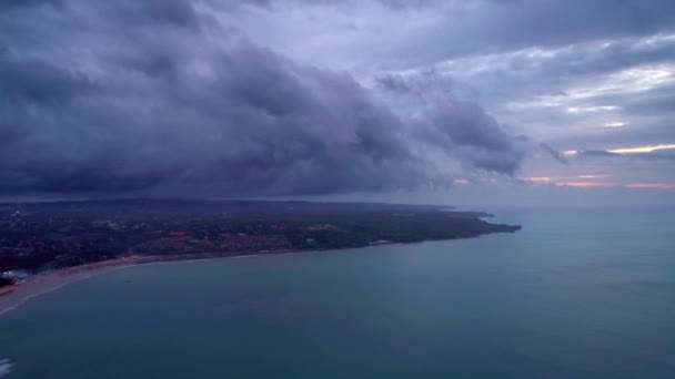 Vue du dessus de l'océan côtier de l'île de Bali Indonésie 27 — Video