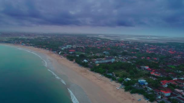Vista superior do oceano costeiro da ilha de Bali Indonésia 7 — Vídeo de Stock