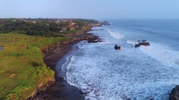 Vue du dessus de l'océan côtier de l'île de Bali Indonésie 36 — Video