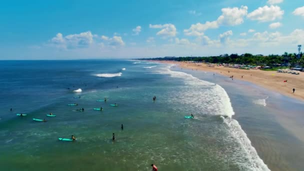 Вид на прибрежный океан острова Бали Индонезия 38 — стоковое видео