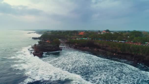 Vue du dessus de l'océan côtier de l'île de Bali Indonésie 62 — Video