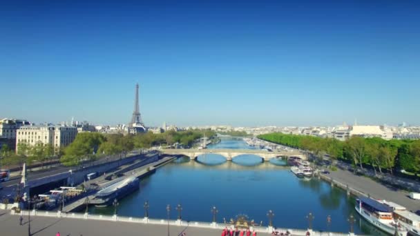 Vista aérea de Paris 16 — Vídeo de Stock