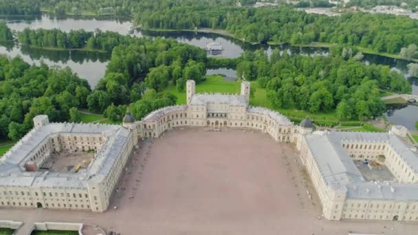 Vista aérea Gatchina Temple Saint-Petersburg Rússia 2 — Vídeo de Stock