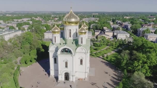 Aerial view Pushkin - Saint Petersburg Russia 5 — Stock Video