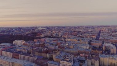 Hava manzaralı Saint Petersburg Günbatımı 14