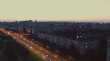 St. Petersburg Rusya 'da beyaz bir gecenin en güzel manzarası. 17.