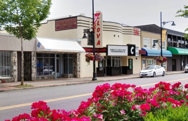 Surrey, Kanada - 9 Haziran 2019: 176 Caddesi. 