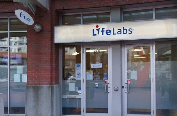 Vancouver Canadá Diciembre 2019 Vista Clínica Médica Life Labs Centro — Foto de Stock