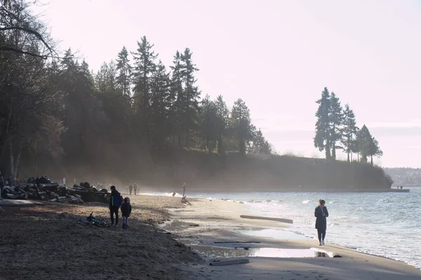 Vancouver Canadá Janeiro 2020 View Third Beach Stanley Park Vancouver — Fotografia de Stock