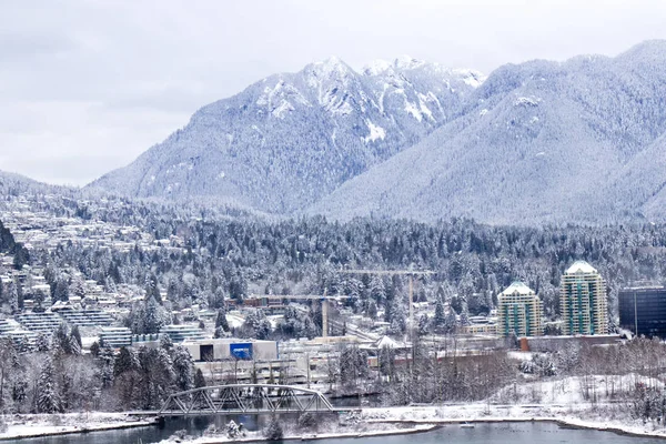 Vancouver Canada Januari 2020 Scenic View West Vancouver Grouse Mountain — Stockfoto