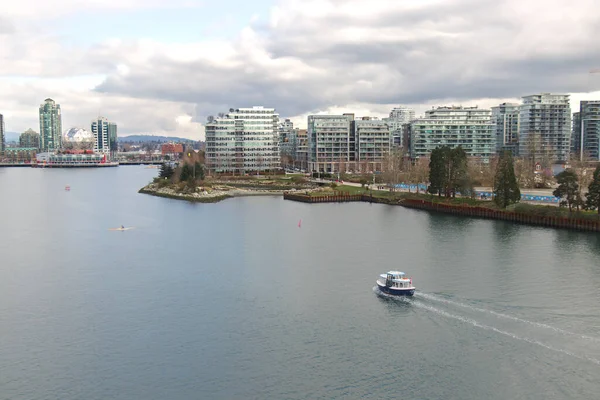Vancouver Kanada Lutego 2020 False Creek Ferry Obsługuje False Creek — Zdjęcie stockowe