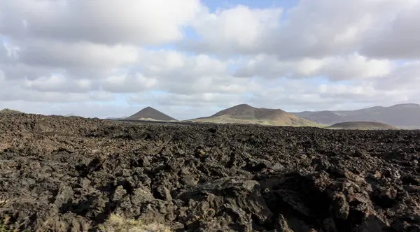 Вулканічних ландшафтів на Timanfaya — стокове фото