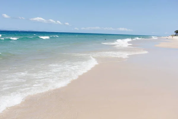 Tropischer Strand Türkisfarbenes Wasser Sommertagen Bribie Island Australien — Stockfoto