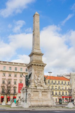 Lisbon, Portekiz - 2 Mart 2016: Dikilitaş Portekizce Bağımsızlık 