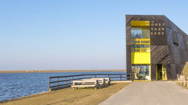 Almere, Hollanda - 17 Mart 2016: Ziyaretçi Merkezi Np Oostvaardersplassen