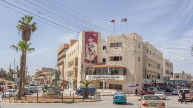 Madaba, Ürdün - 25 Nisan 2016: Merkezi Madaba, Ürdün