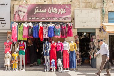 Madaba, Ürdün - 25 Nisan 2016: Merkezi Madaba