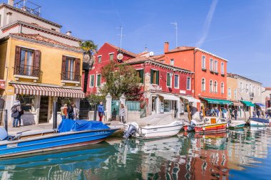 Venice, İtalya - 29 Ekim 2016: Murano Adası
