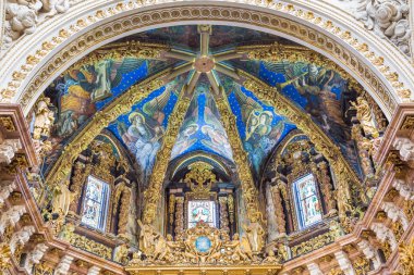 Valencia, İspanya 02 Aralık 2016: İç katedral Valencia