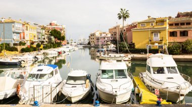 Valencia, İspanya - 03 Aralık 2016: Alboraya bağlantı noktası Saplaya