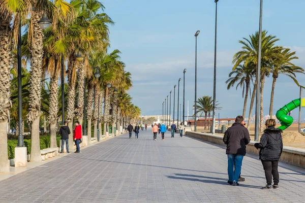 Valence, Espagne - 03 décembre 2016 : Boulevard Valencia — Photo