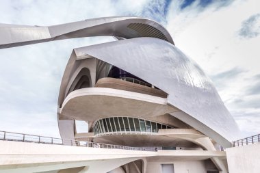 Valencia, İspanya - 01 Aralık 2016: Şehir sanat ve bilim