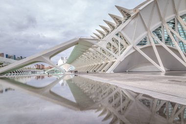 Valencia, İspanya - 01 Aralık 2016: Şehir sanat ve bilim