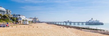 İskele ve mesire Eastbourne, Sussex, Amerika k ile Panorama