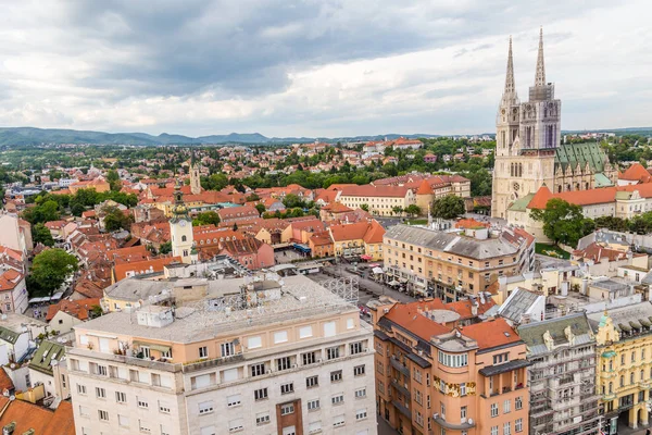 Cathedral of Zagreb, capital city of Croatia in Europe — Stock Photo, Image