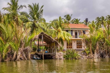 Manzara Hollandalı kanal Negombo, Sri Lanka