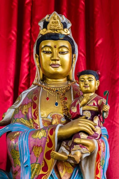 Buddha statue in a  temple in Semarang Indonesia — Stock Photo, Image