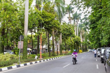 Sokak görünümü Surabya Indoensia