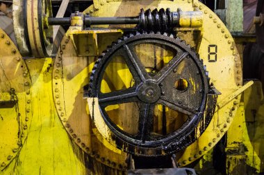 Vintage iindustrial tekerlekleri