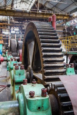 Vintage iindustrial tekerlekleri