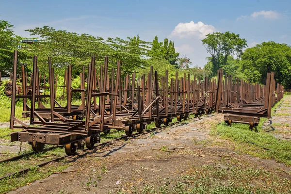 Vintage locomotief in Indonesië — Stockfoto