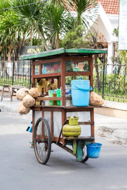 Sokak satıcısı buz satış