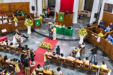Jakarta Endonezya Geleneksel düğün