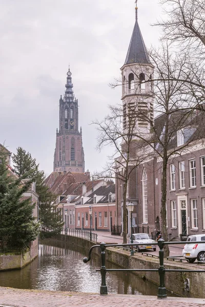 Starożytne centrum Amersfoort Holandia — Zdjęcie stockowe