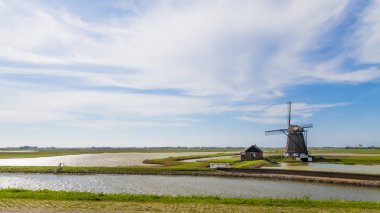 Texel Hollanda Hollanda yel değirmeni